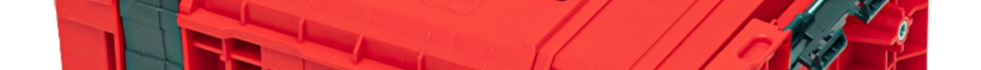 Qbrick System PRO Technik Case 2.0 RED ULTRA HD Custom Werkzeugkoffer 450 x 332 x 171 mm 12 l stapelbar IP54 mit Ablage