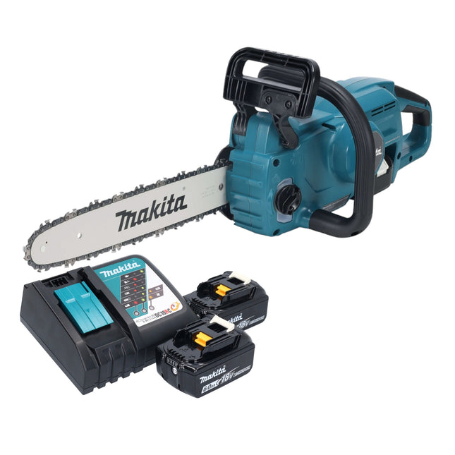 Makita DUC 357 RG2X3 cordless chainsaw 18 V 35 cm brushless + 2x rechargeable battery 6.0 Ah + charger