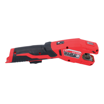 Milwaukee M12 PCSS-202C cortatubos de acero inoxidable a batería 12 V (4933479242) 12 - 28 mm + 2x baterías 2,0 Ah + cargador + estuche