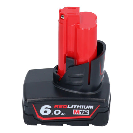 Milwaukee M12 PCSS-601C cortatubos de acero inoxidable a batería 12 V 12 - 28 mm + 1x batería 6,0 Ah + estuche - sin cargador