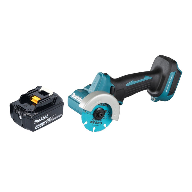 Makita DMC 300 M1 cordless angle grinder 18 V 76 mm brushless + 1x battery 4.0 Ah - without charger