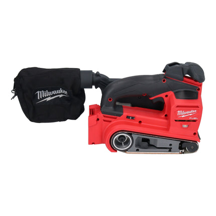 Lijadora de banda a batería Milwaukee M18 FBTS75-801X 18 V 75 x 457 mm sin escobillas + 1x batería 8,0 Ah + caja HD - sin cargador