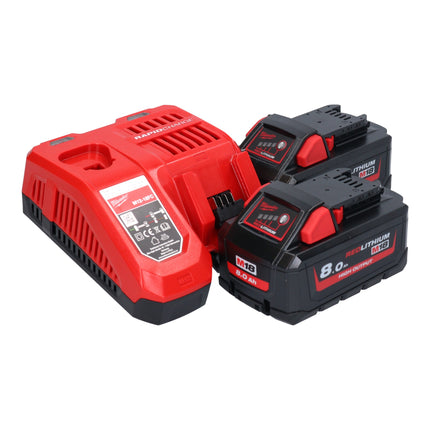 Batidora de batería Milwaukee M18 FPM-802X 18 V 20 l sin escobillas + 2x baterías 8,0 Ah + cargador + caja HD