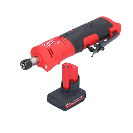 Milwaukee M12 FDGS-501 cordless straight grinder 12 V 6 / 8 mm brushless + 1x rechargeable battery 5.0 Ah - without charger
