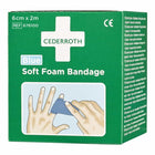 CEDERROTH Sparadrap et bandage mousse souple auto-adhérent élastique, bleu ( 4000386487 )
