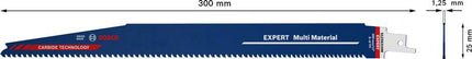 BOSCH reciprocating saw blade Expert multi-material length 300 mm width 25 mm ( 4000837473 )