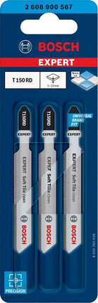 BOSCH Lama per seghetto alternativo Expert Soft Tile Clean T 150 RD Lunghezza totale 83 mm ( 4000837479 )