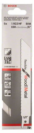 BOSCH Reciprocating saw blade S 922 HF Length 150 mm Width 19 mm ( 4000837544 )