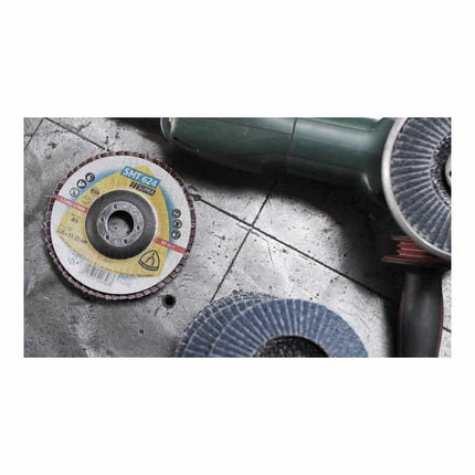 KLINGSPOR flap disc SMT 624 Supra Ø 115 mm grain size 60 12° conical ( 4000842310 )