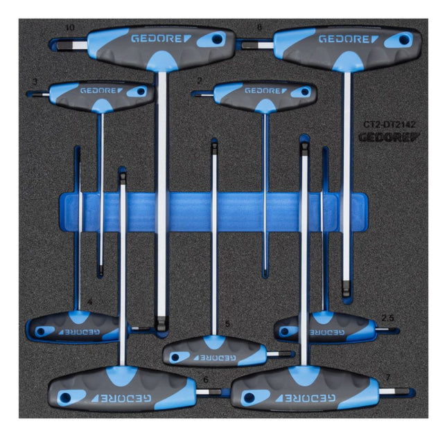 Módulo de herramientas GEDORE 1500 CT2-DT 2142 Módulo de 9 piezas 2/3 ( 4000881241 )