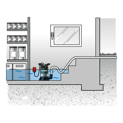 Metabo TP 12000 SI Pompa zatapialna do czystej wody 600 W 11700 l/h 9 m ( 0251200009 )