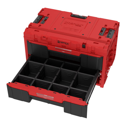 Qbrick System ONE Drawer 2 Toolbox 2.0 RED Ultra HD Custom Boîte à outils 587 x 380 x 340 mm 29 l avec deux tiroirs