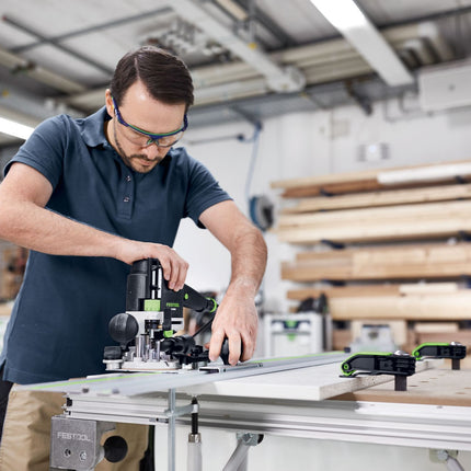 Tope longitudinal Festool LA-LR 32 FS (496938) para OF 900, OF 1000, OF 1010, OF 1400 en el sistema de hileras de agujeros FS-LR32