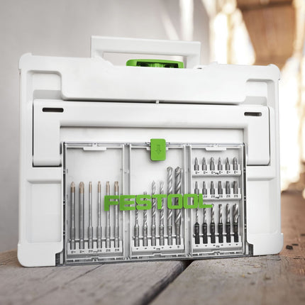 Cassette de taladro Festool BKS SYS3 D3-8 K CE/W (577395) para taladro de batería y taladro percutor Festool con soporte FastFix y portaherramientas WH-CE CENTROTEC