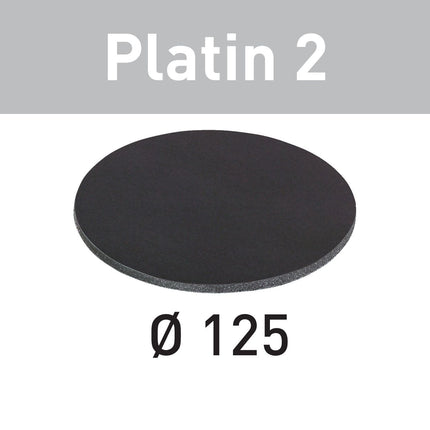 Disco abrasivo Festool STF D125/0 S1000 PL2/15 Platinum 2 (492375) para RO 125, ES 125, ETS 125, ETSC 125, ES-ETS 125, ES-ETSC 125, ETS EC 125, LEX 125