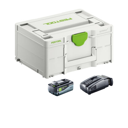 Festool SYS 18V 1x8,0/SCA16 Kit énergie 1x batterie 18 V 8,0 Ah ( 577323 ) + chargeur ( 576953 ) + Systainer
