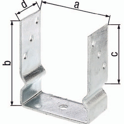 GAH Soporte de poste en U ETA-10/0210 91x150x100x60mm ( 3000200723 )