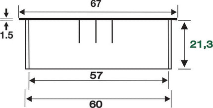 Przepust kablowy BMB EXIT R Zamak o wyglądzie stali nierdzewnej ( 3000271395 )