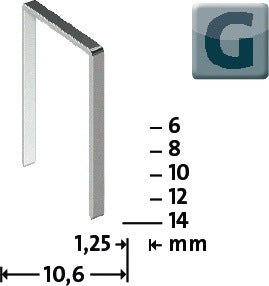 Abrazadera de alambre plano NOVUS tipo G 11 W10.6xL10mm (4000813890)