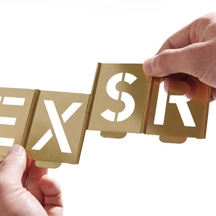 Jeu de pochoirs de signature KUKKO 327 lettres A - Z ( 4000871737 )