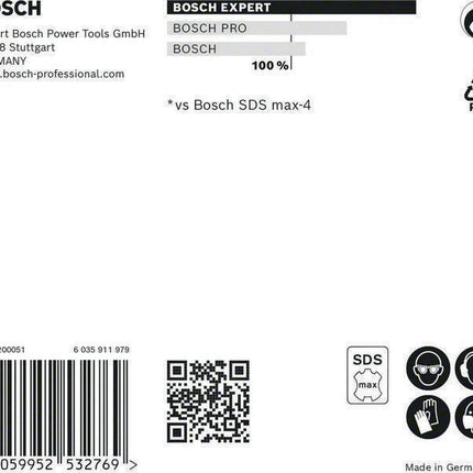 Taladro percutor BOSCH Expert SDS max-8X Ø 12 mm longitud útil 400 mm longitud 540 mm (4000909888)