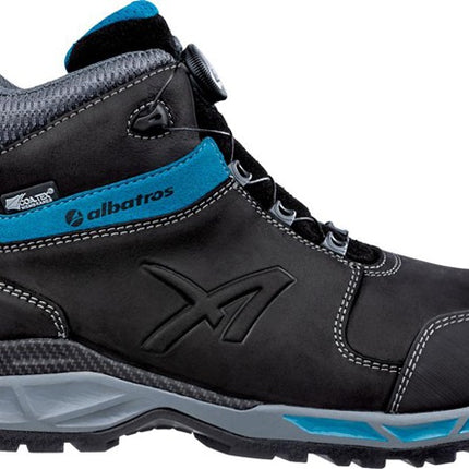 Botas de seguridad ALBATROS TOFANE BLACK QL CTX MID talla 41 negro/azul ( 4300700661 )