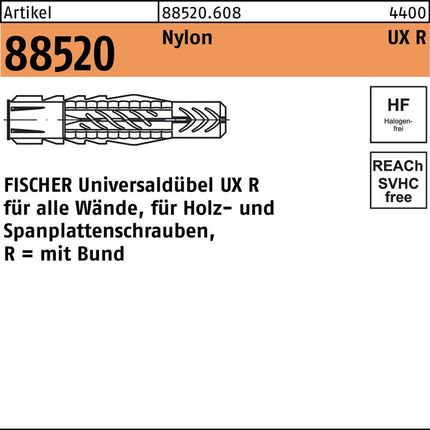 FISCHER Universalduebel UX D8xL50mm 8000258607  1 - toolbrothers