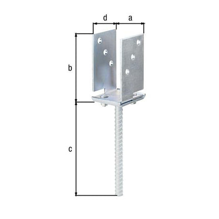 GAH U-post support ETA-10/0210 71 - 131x110x200x70mm ( 8002893477 )
