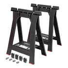 Toolbrothers RHINO Juego de caballetes de taller + Custom Connect 580 x 770 mm 350 kg de capacidad de carga