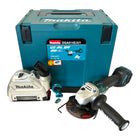 Makita DGA 514 ZJU1 Amoladora angular sin cable 18 V 125 mm sin escobillas + Makpac - sin batería, sin cargador