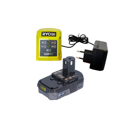 Sierra multimaterial a batería RYOBI R18MMS-120S 18 V 85 mm (5133005296) + 1x batería 2,0 Ah + cargador + bolsa blanda