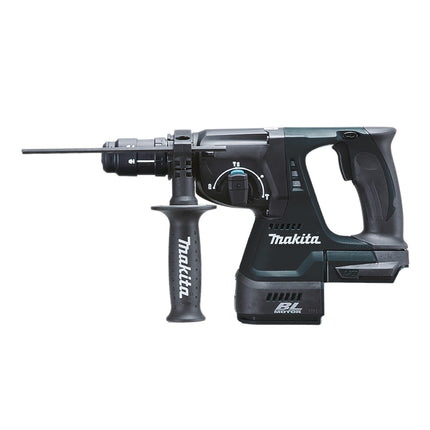 Makita DHR 243 M1J B martillo combinado a batería 18 V 2.0 J SDS-Plus negro + 1x batería 4.0 Ah + portabrocas de cambio rápido + Makpac - sin cargador