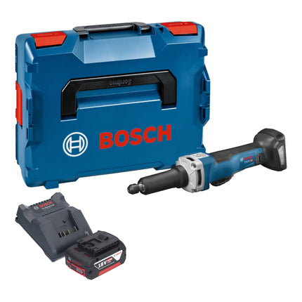Bosch GGS 18V-23 PLC Amoladora recta profesional a batería 18 V sin escobillas + 1x acumulador 5,0 Ah + cargador + L-Boxx