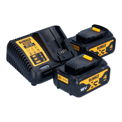 Amoladora angular a batería DeWalt DCG 416 VS M2 18 V 125 mm sin escobillas + 2x baterías 4,0 Ah + cargador