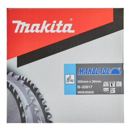 Makita MAKBLADE Lame de scie circulaire 305 x 30 x 2,3 mm 60 dents ( B-32817 ) pour le bois