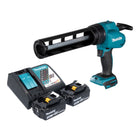 Pistola de cartuchos sin cable Makita DCG 180 RF 18 V + 2x batería recargable 3,0 Ah + cargador