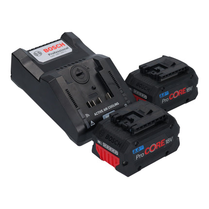 Bosch GWS 18V-15 PSC Professional amoladora angular a batería 18 V 125 mm (06019H6B01) BITURBO sin escobillas + 2x batería ProCORE 8,0 Ah + cargador + L-Boxx