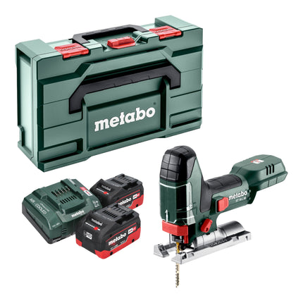 Metabo ST 18 L 90 sierra de calar sin cable 18 V 90 mm + 2x batería LiHD 5,5 Ah + cargador + metabox