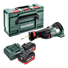 Metabo SSEP 18 LT BL sega alternativa a batteria 18 V 32 mm senza spazzole + 2x batteria LiHD 8,0 Ah + caricatore + metabox