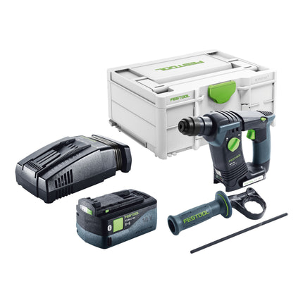 Festool BHC 18-Basic akumulatorowa wiertarko-wkrętarka 18 V 1,8 J SDS Plus Brushless + 1x akumulator 5,0 Ah + szybka ładowarka + systainer