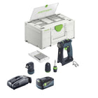 Festool CXS 18-Basic-Set taladro atornillador a batería 18 V 40 Nm sin escobillas + 1x batería recargable 5,0 Ah + cargador rápido + systainer