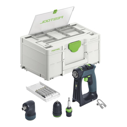 Festool CXS 18-Basic-Set taladro atornillador a batería 18 V 40 Nm sin escobillas + 1x batería recargable 5,0 Ah + cargador rápido + systainer