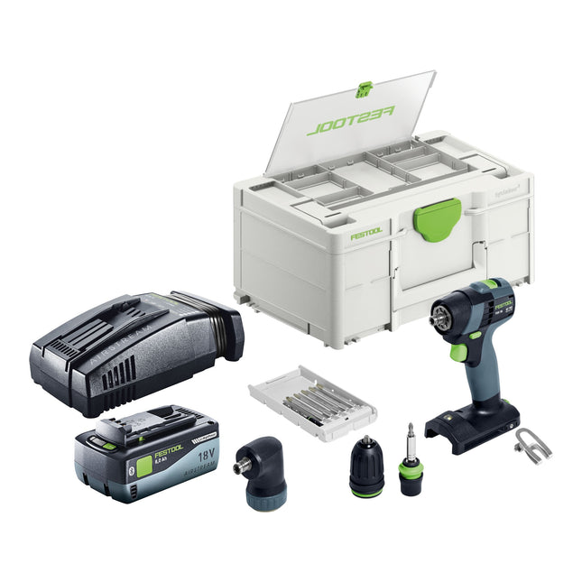 Festool TXS 18-Basic-Set cordless drill driver 18 V 40 Nm brushless + 1x battery 8,0 Ah + quick charger + systainer