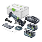 Festool DSC-AGC 18-125 FH EB-Basic cordless freehand cutting system 18 V 125 mm brushless + 2x rechargeable battery 8.0 Ah + quick charger + Systainer