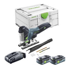 Festool CARVEX PSC 420 EB-Basic sierra de calar pendular sin cable 18 V 120 mm sin escobillas + 2x batería recargable 4,0 Ah + cargador rápido + Systainer