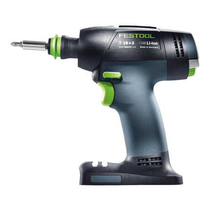 Festool T 18+3 Basic taladro atornillador a batería 18 V 50 Nm sin escobillas + 1x batería 8,0 Ah + cargador rápido + systainer