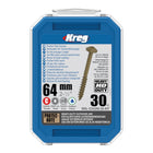 Kreg HD Protec-Kote Maxi-Loc tornillos perforadores 64 mm ( SML-C2X250-30-INT ) Rosca gruesa 30 piezas