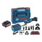 Bosch GOP 18V-34 Cortadora profesional sin cable 18 V Starlock Plus + 1x acumulador 4,0 Ah + 17 piezas de accesorios + L-Boxx - sin cargador