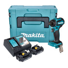 Taladro sin cable Makita DDF 083 RAJ 18 V 40 Nm 1/4'' sin escobillas + 2x batería recargable 2,0 Ah + cargador + Makpac