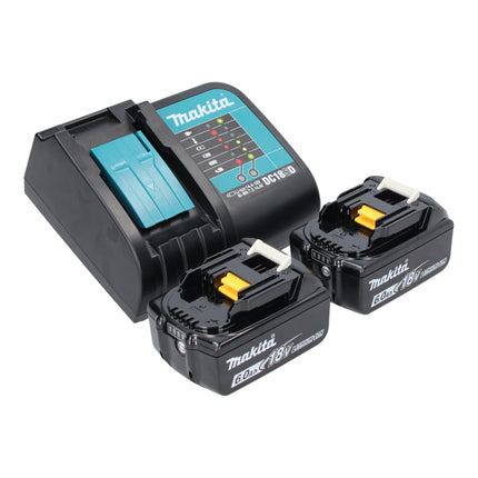 Trapano a batteria Makita DDF 083 SGJ 18 V 40 Nm 1/4'' brushless + 2x batteria ricaricabile 6,0 Ah + caricabatterie + Makpac